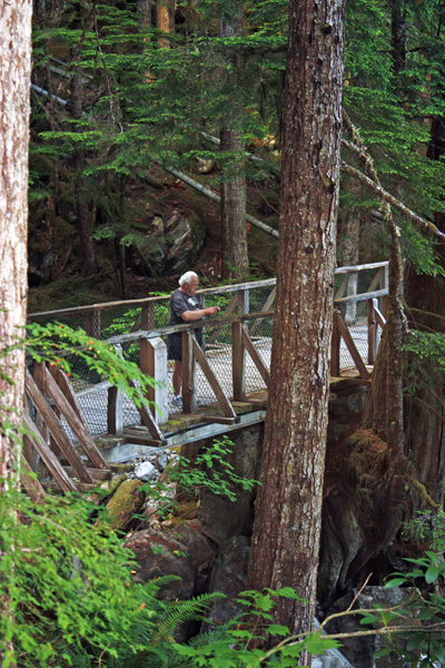 Lee on the bridge